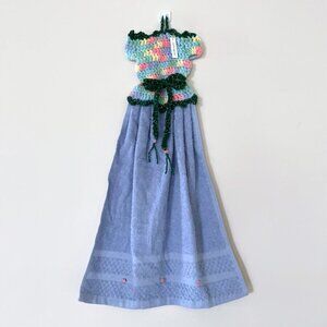 Crochet dress towel, Crochet Hanging Star Towel, Crochet Easter Gift